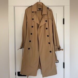 Tan Double-Breasted Trench Coat